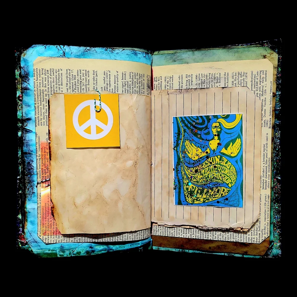 Grateful Dead Music Inspired Junk Journal Handmade Vintage Creative Notebook